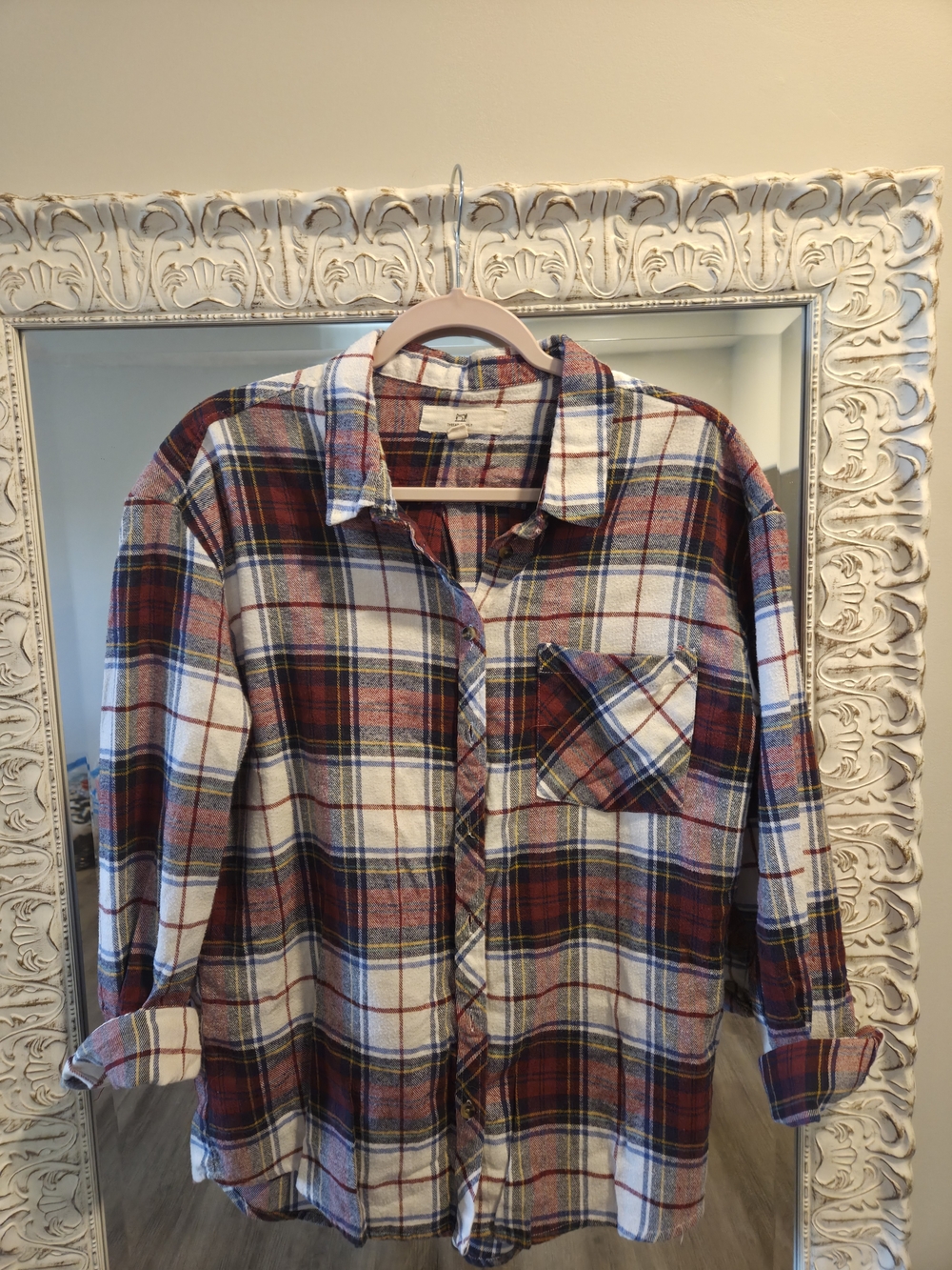 Plaid Button-Down Shirt